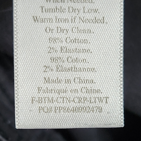 SOLD 🌟 Everlane Black The Lightweight Wide-Leg Crop Chino Pants Size 0 - Picture 13 of 16